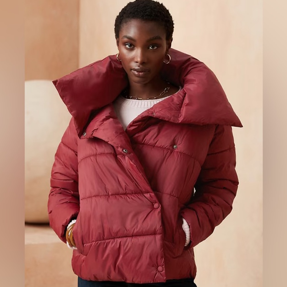Stylish Beige Puffer Jacket